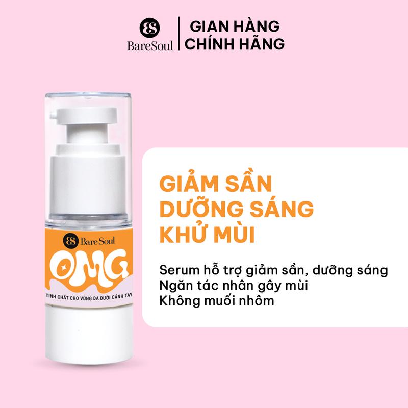 Serum nách hỗ trợ giảm sần, hỗ trợ mùi cơ thể & hỗ trợ dưỡng sáng Baresoul Underarm Serum 20g