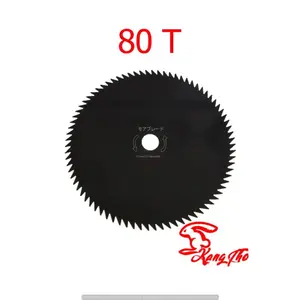 Pisau Mesin Potong Rumput 80T x 255 mm x 25.4 mm Model Bulat 80 Mata