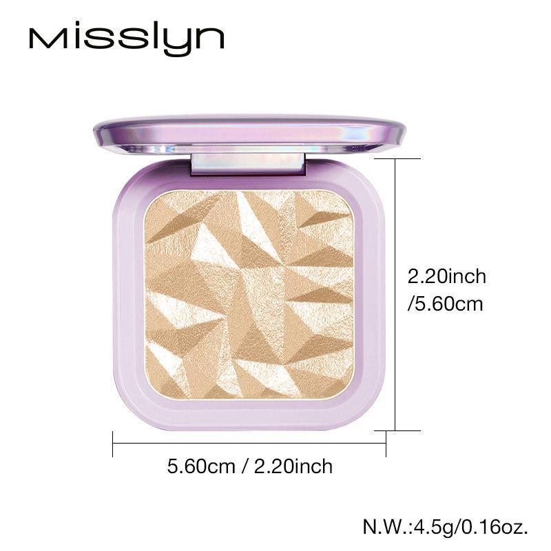 Product Introduction of Shimmer Highlighter Palette, 1 Count Smoothing Highlighter Powder, Long Lasting Pearly Makeup Powder, Facial Brightening Cosmetics 13