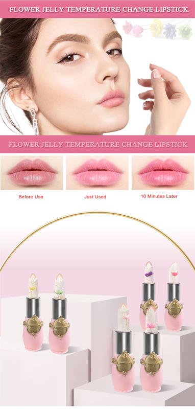 Product Introduction of Color changing lipstick,Different temperatures and different colors,Flower color changing lipstick,Moisturizing lips without peeling 2