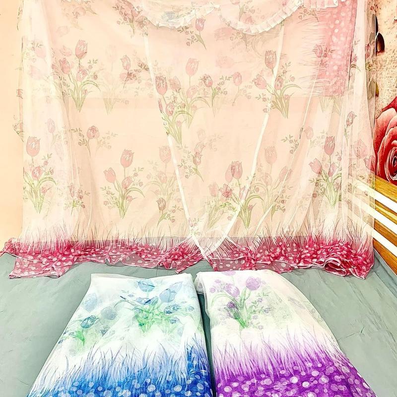 Màn , mùng tuyn hoa chống muỗi, chống côn trùng cắn loại CÓ CỬA