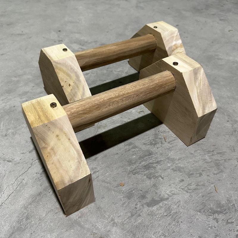  PARALLETTES GỖ thông Mỹ Nhập khẩu dụng cụ hít đất chống đẩy 