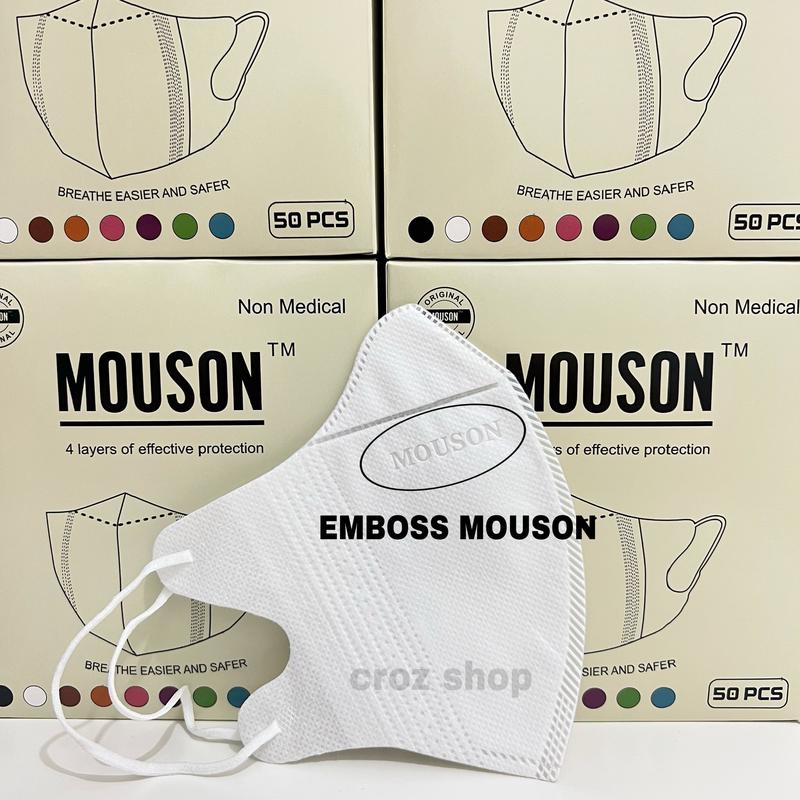 Duckbill Mouson 4ply Masker 50 pcs Emboss 1