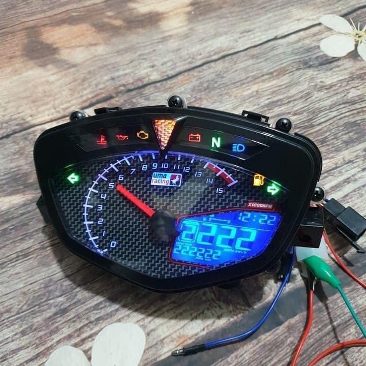 Đồng hồ điện tử Uma nền cacbon Sirius - Ex135 A100 phụ tùng Phụ Kiện