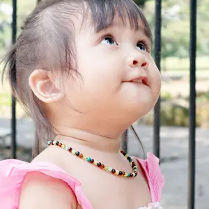 AGL42 Kalung dan Gelang Amber Bayi Tumbuh Gigi Bayi By Carlis Baby.