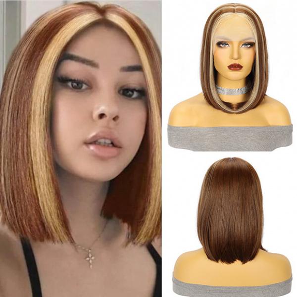 Product Introduction of Cross-Border Fashion Wig Women's Hair Band Short African Small Curly Hair Chemical Fiber Hair Cover High-Temperature Fiber Xuchang Wig 32