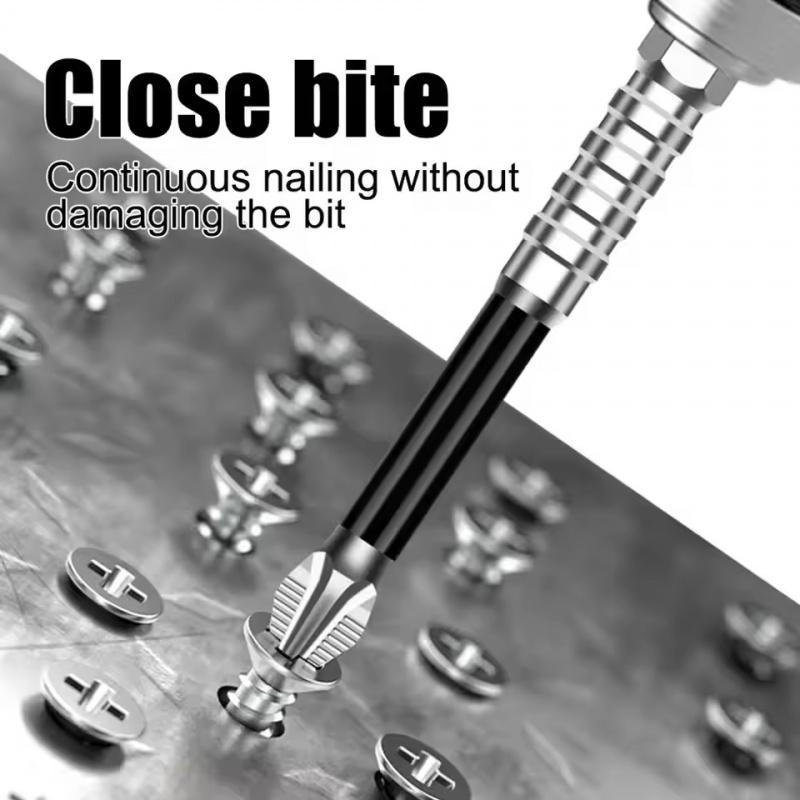 6/12Pcs K5 Obeng Magnetik Kuat Mata Bor Anti-Selip Baja Paduan Kepala Silang Tahan Benturan Mata Obeng Listrik