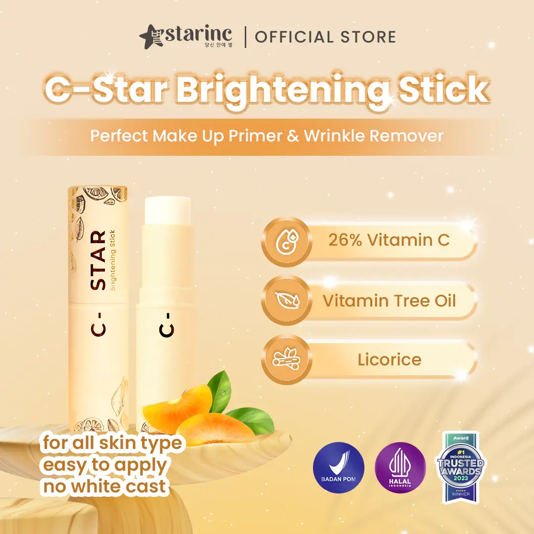 Brightening Stick Balm 26% Vitamin C C-STAR STARINC Extract Mencerahkan