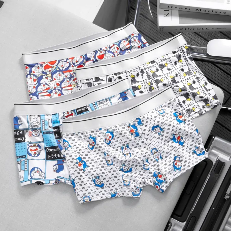 Quần lót nam, quần boxer chất thun lạnh mềm mịn siêu mát, thấm hút mồ hôi - Doremon - BX3