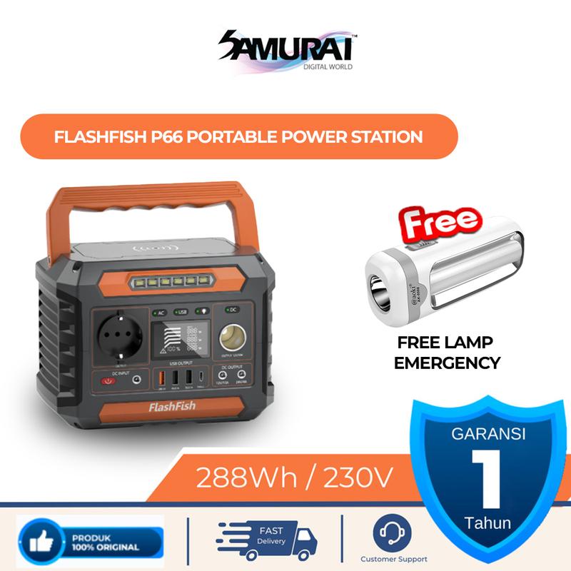 FlashFish P66 Power Station 78000mAh 220V Portable Power Supply 0
