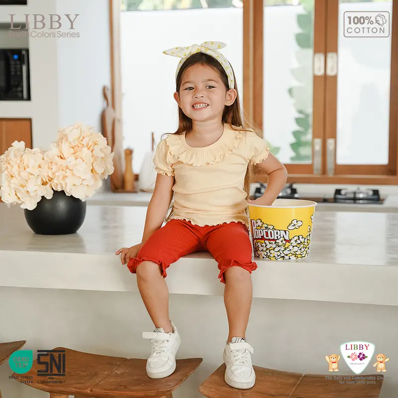LIBBY Earth Colours Easy Shirt Girl (1PCS /Pack) 3
