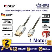 Gambar Lindy Cromo High Speed Micro HDMI to HDMI Cable 1m - 41681 dari Sentra Digital Kota Surabaya 1 Tokopedia