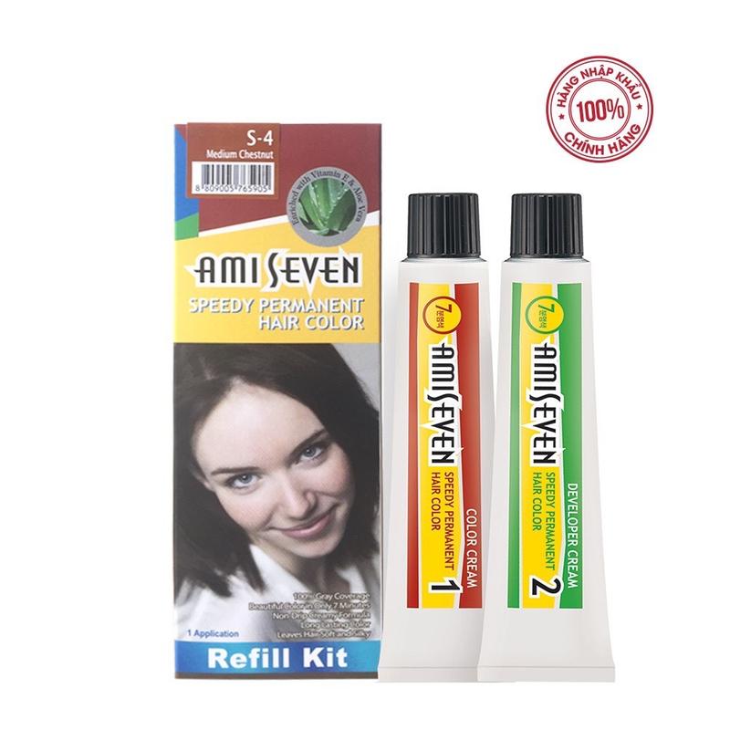 Thuốc nhuộm tóc Hàn Quốc Phủ Bạc Ami Seven 7 phút