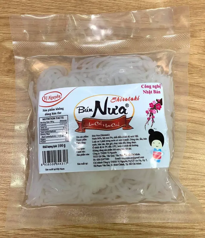 Combo 5 gói Bún Nưa Cuộn Keto Das Vị Nguyên 100g - Gói nhỏ dễ sử dụng 4