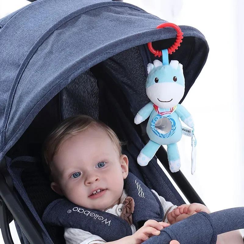 Product Introduction of Baby Sensory Hanging Rattles Soft Learning Toy Plush Animals Stroller Infant Car Bed Crib with Teether for Bebe Babies Toddlers 13