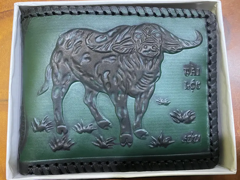Ví Lộc Tài 12 con Giáp - may mắn tài lộc theo tuổi phong thủy ví ngang thịnh hành   Da Nam Wallet 1