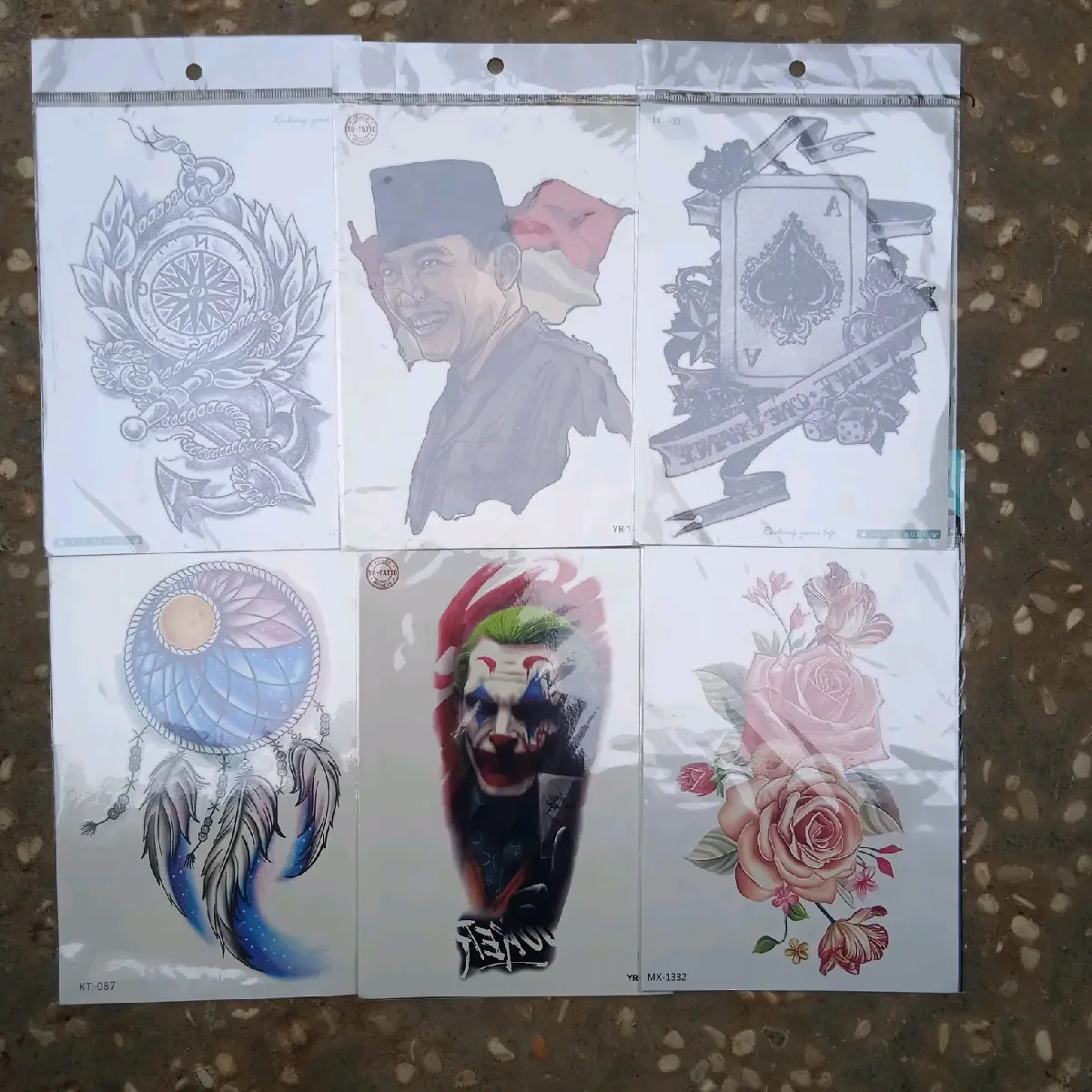 Tatto Temporer TANGAN SEDANG 15×21cm