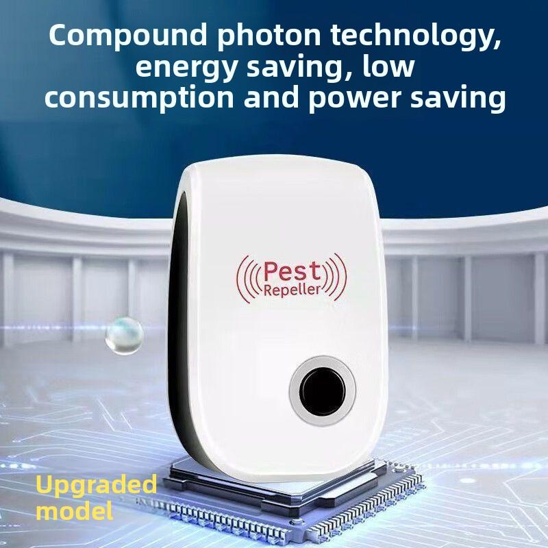 Thiết Bị Đuổi Bằng Sóng Siêu Âm, 6 Trong 1, Điều Khiển Chuột, Tắc Kè, Muỗi, Gián, Nhện, Thích Hợp Cho Căn Hộ