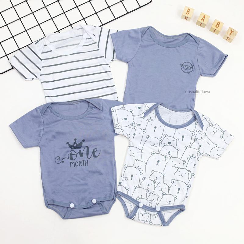 (ISI 4) Jumper Bayi Paket Lahiran SNI 0-6 Bulan Kado Baby New Born Bayi Perempuan Laki Laki Set Kaos Bayi Jamper 0-3 Bulan Kiosbalitafawa 7