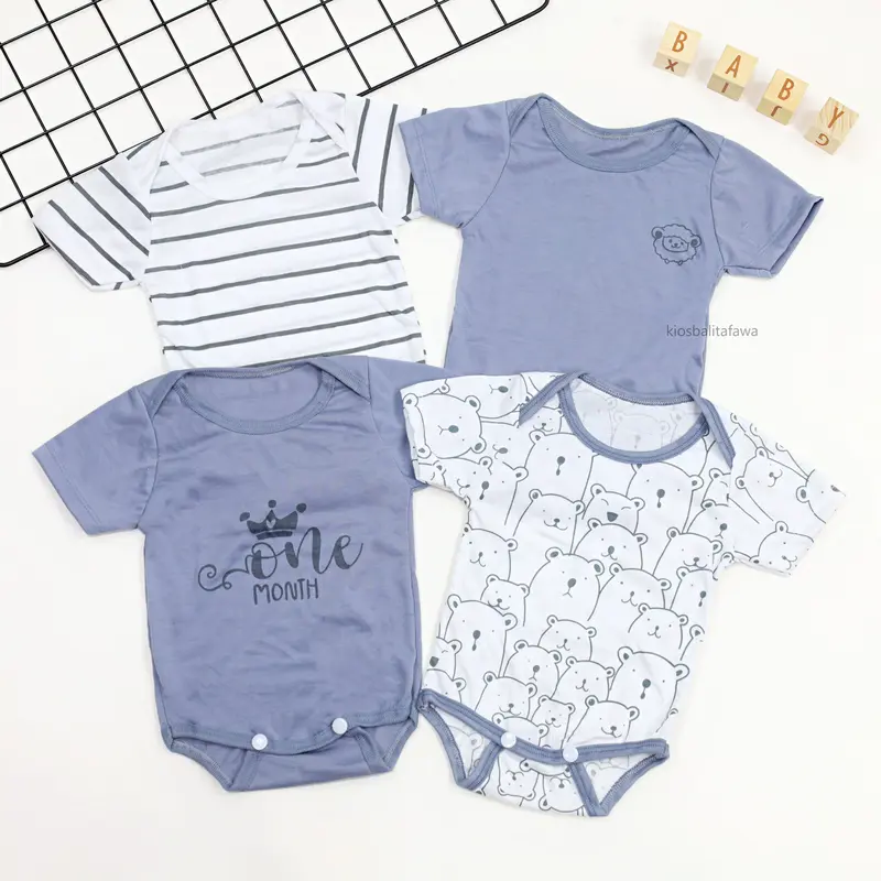 (ISI 4) Jumper Bayi Paket Lahiran SNI 0-6 Bulan Kado Baby New Born Bayi Perempuan Laki Laki Set Kaos Bayi Jamper 0-3 Bulan Kiosbalitafawa 6