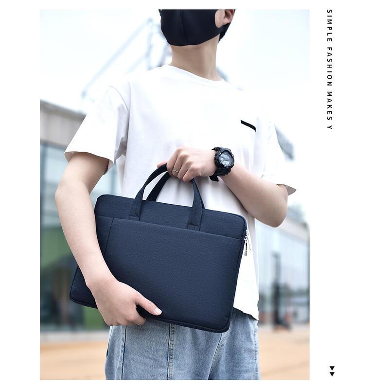 Product Introduction of New 15.6-inch laptop bag, minimalist handbag, business portable briefcase, can be printed 16