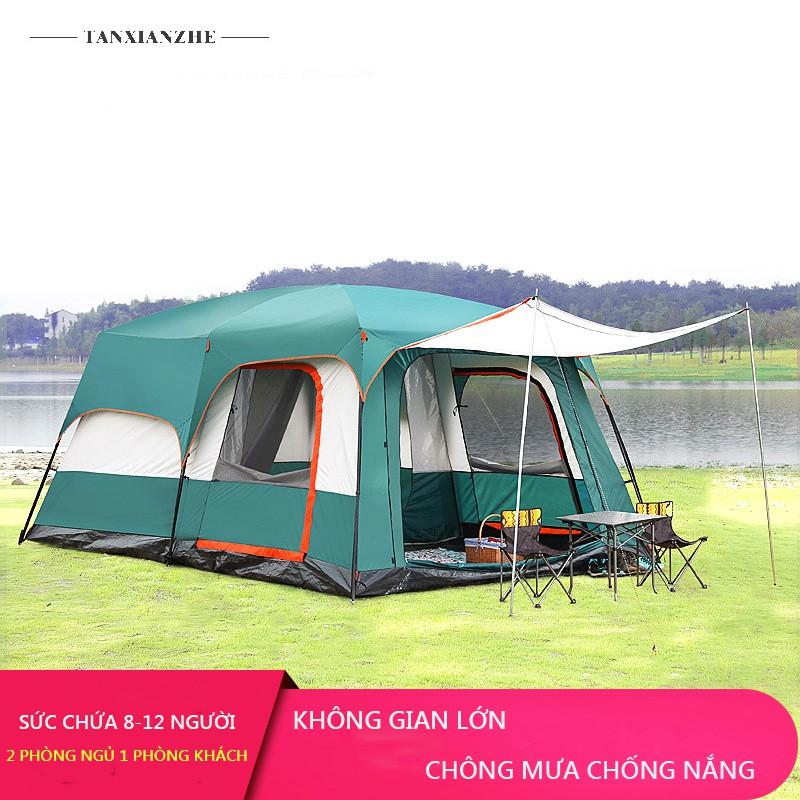 Product Introduction of Lều cắm trại dã ngoại nhiều phòng ngủ không gian lớn chống nước chống gió cho cả gia đình từ 4 -12 người 22