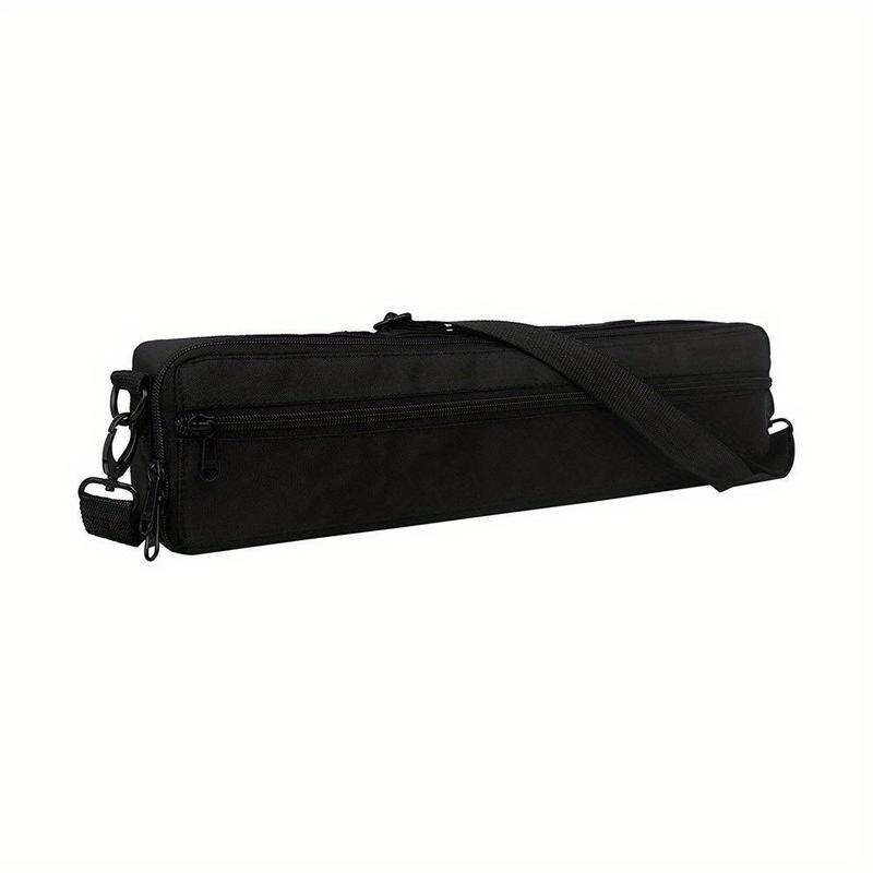 Product Introduction of Portable 16 Holes Flute Faux Leather Box, Drop Protection Flute Organizer, Musical Instrument Bag with Adjustable Strap 7