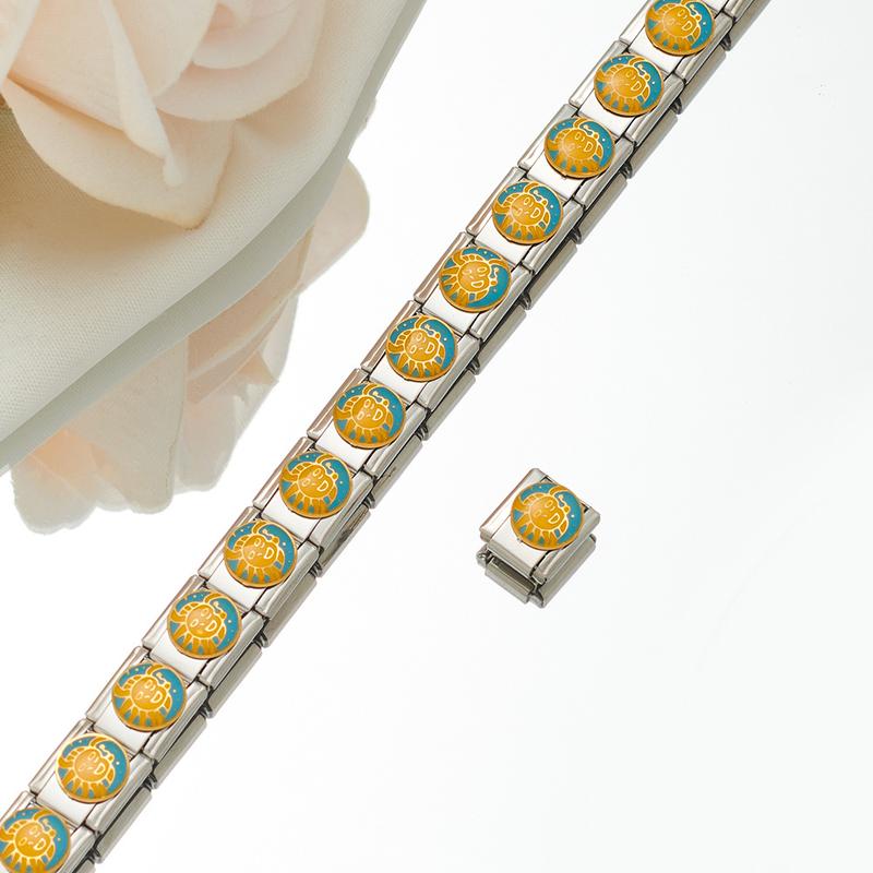 Product Introduction of Modular Bracelet Titanium Oil Drop DIY Custom Fit Unisex 26