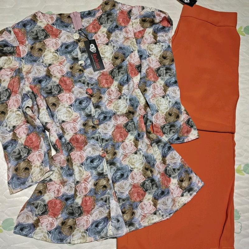 bộ bà ba lụa mengo tay phồng quần lưng bảng có túi, có bán áo lẻ Polo 3