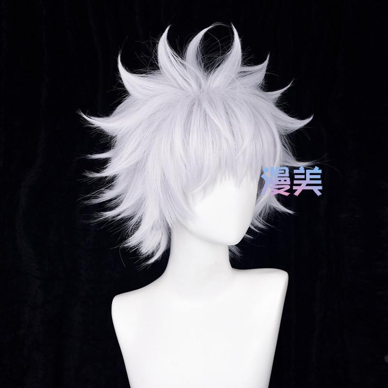 Tóc Giả Killua Zoldyck, Manmei Chính Hãng, Thích Hợp Hóa Trang HUNTER × HUNTER, Phù Hợp Với Kích Thước Đầu 50-60Cm 2