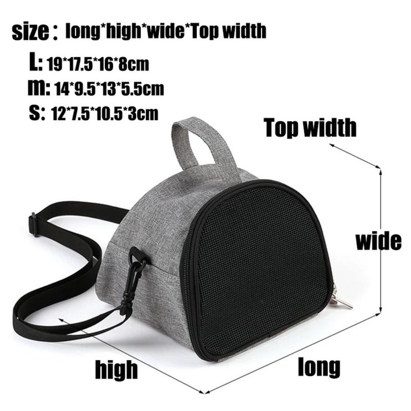 Product Introduction of Durable Hamster Carrier Travel Bag Portable Breathable Small Pet Carrier Sling Bag Hedgehog Bag Rabbit Cage Ferret Carrier Bag 5