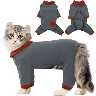Cat Recovery Suit Kitten Recovery Protective Coat Clothes