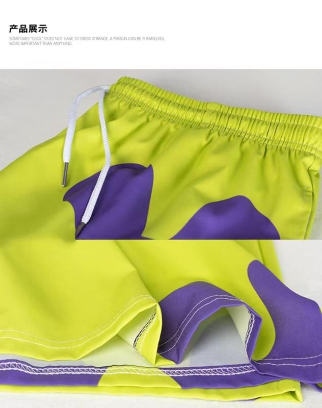 Product Introduction of Men Shorts Summer New Beach Pants Sports Running Shorts American Stylish Beach Casual Shorts Men Trendy Japanese Style Drawstring Quick-Drying Straight Shorts 6