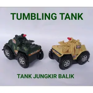 MAINAN ANAK MOBIL TANK JUNGKIR BALIK TUMBLING ELECTRIC