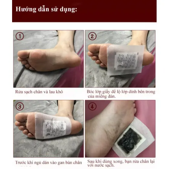 [FreeShip Từ 2 Hộp ] Hộp 50 miếng dán ngãi cứu Ông Lão dán lòng bàn chân, mặt nạ chân.. 5
