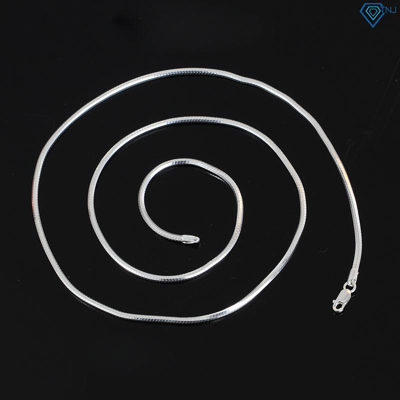 Dây chuyền bạc lụa nam đẹp sợi nhỏ DCK0038 - Trang Sức TNJ