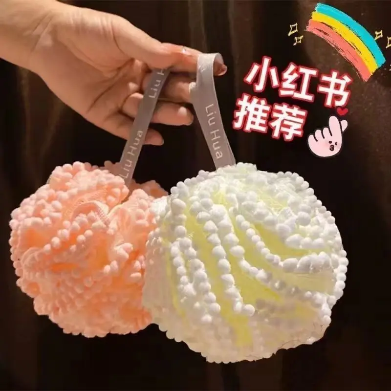 Bóng Lưới Tắm Bong Bóng, Xơ Mướp Nữ Siêu Mềm, Bóng Tắm Cao Cấp Không Văng, Bóng Lưng Sử Dụng Kép, Cỡ Lớn, Làm Bằng Bọt Biển Lưới