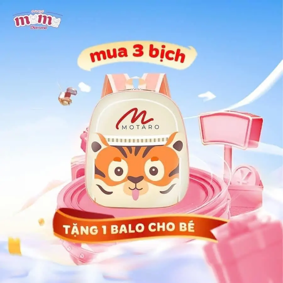 Combo 3 bịch MOMO DIAMOND [ TẶNG BALO ]