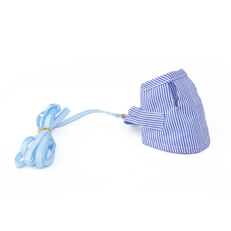 Product Introduction of Small Pet Two-legged Chest Strap Outdoor Traction Rope Leash Clothes For Chinchilla Dutch Guinea Pig Breathable Cotton Corset 0