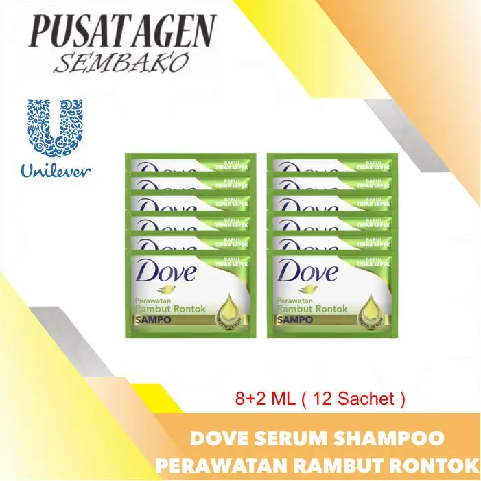 Dove Serum Shampoo Total Hairfall Treatment sachet Shampo perawatan Rambut Rontok Renteng Sampoo Sampo Renceng