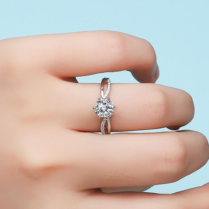 [jso] Women Ring Opening Minimalist Rhinestone Embedded Wome - TikTok ...