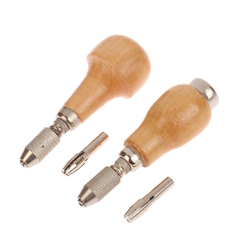 Product Introduction of DIY Jewelry Tools Jewelers Pin Vise Vice Wooden Handle With 2 Chuck Twisting Wire Wrapping Drill Tool Kit 14