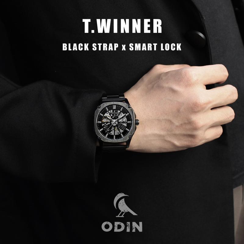 Product Introduction of Đồng hồ cơ nam T.Winner - Thiết kế skeleton lộ máy - Tặng kèm dây đeo hoặc vòng cuff titan Đeo Tay Watch 6
