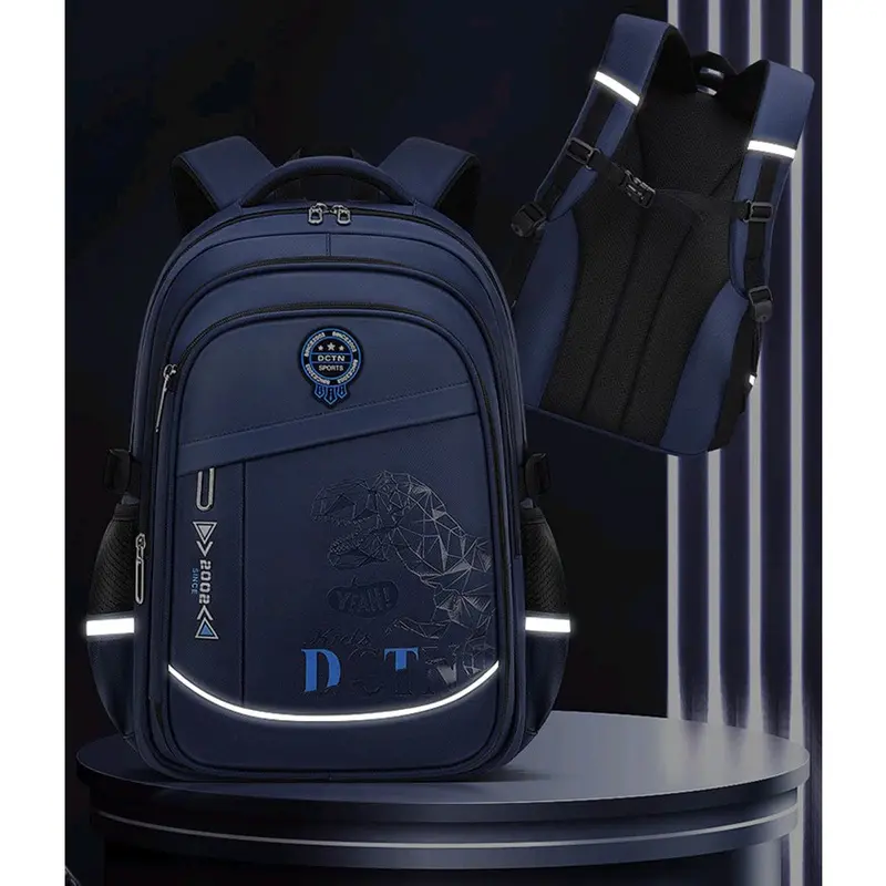 BC1040 - Tas Sekolah Motif T-REX Anak Anti Air/Ransel Sekolah Model KULKAS IMPORT/Tas Punggung Tahan Air SD SMP SMA/Backpack Anak Laki-laki 6