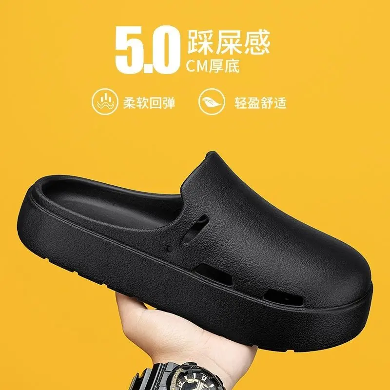 Dép Lê Nam, Thương Hiệu Nổi Tiếng, Phẳng, Dành Cho Quốc Tế Thương Xuất Khẩu, Thời Trang Mùa Hè, Đế Dày, Thích Hợp Cho Ngoài Trời, Thoải Mái, Cá Tính, Kín Ngón Chân, Giày Nam