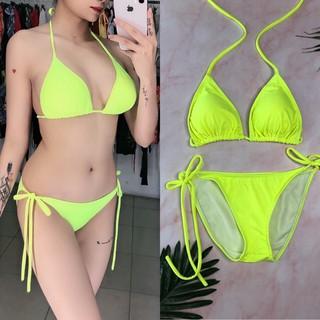 BiKiNi 2 mảnh tam giác basic dây dài tự do tạo kiểu full màu 3