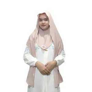 Pashmina Instan TUTUP LEHER Inner Menyatu ORI AYYLA by ALQIA HIJAB Premium - Oval, Cantik Kerudung Syal Muslim Panjang Masker Syari