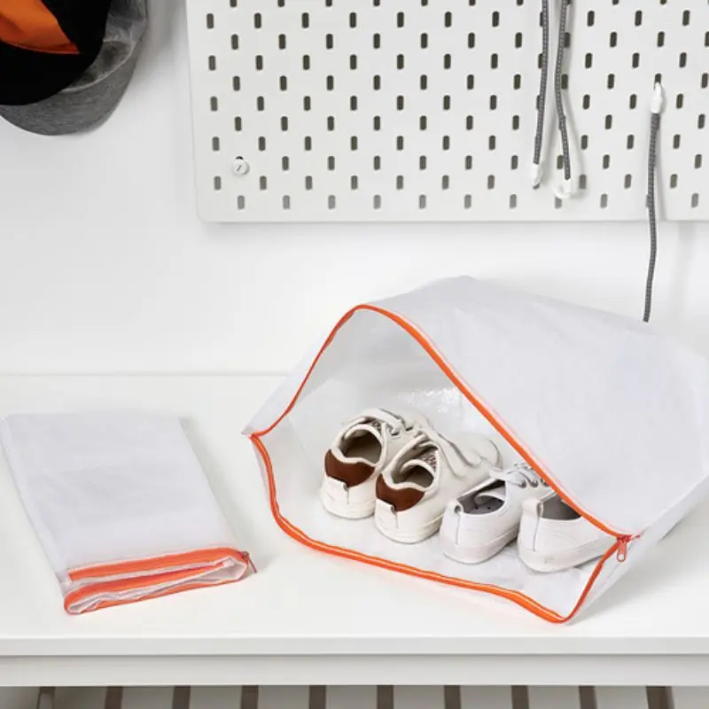 Ikea parkla tas plastik penyimpanan shoe sepatu tas sepatu dengan resleting