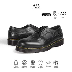 Athar Savannah Sepatu Wingtip Pria Docmart Kulit Asli