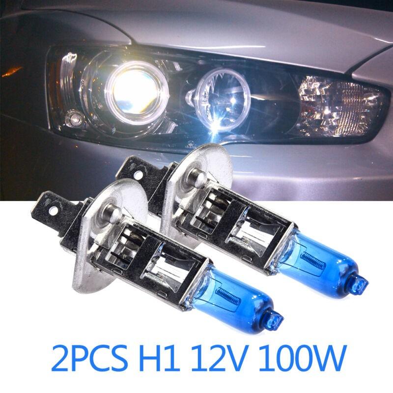 2pcs H1 12V 100W Car Headlights White 4300k Head Light Lamp Halogen Bulbs 0